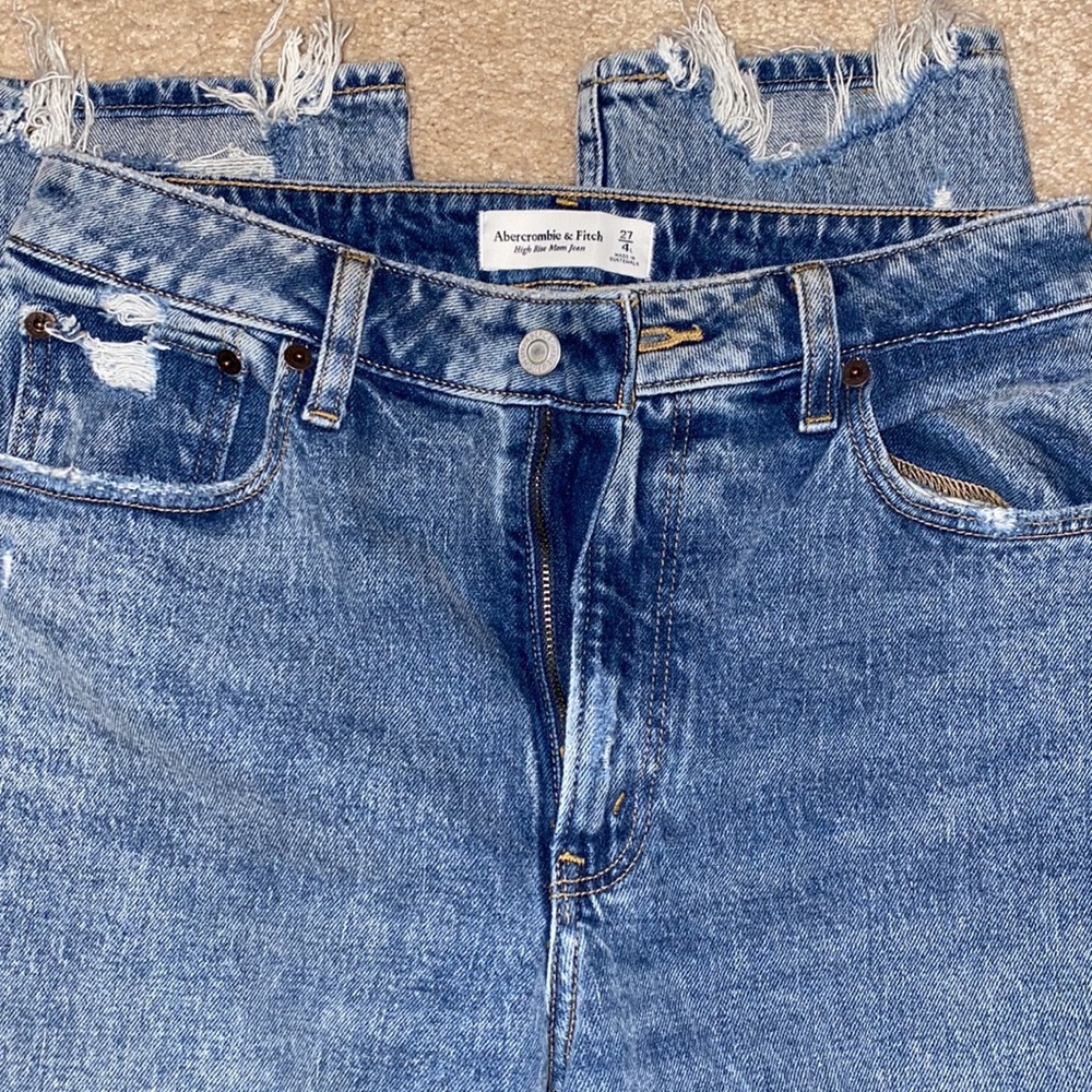 Abercrombie & Fitch curve love High Rise Mom Jean